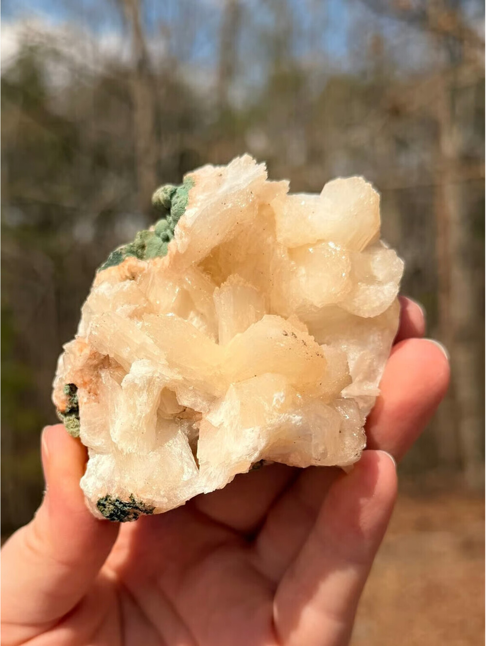 Natural Peach Stilbite Flower Formation! Healing Crystals, Quartz, And Specimens